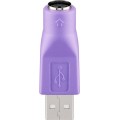 Perėjimas USB - PS/2 (K-L) (senai klaviatūrai) Goobay 